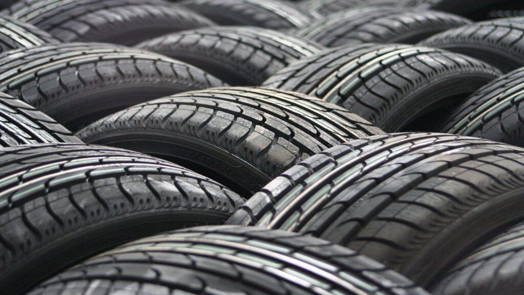 Surface of car tyres