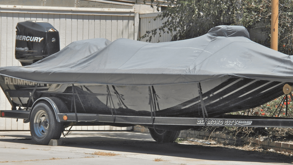 boat trailer with strong trailer tyres