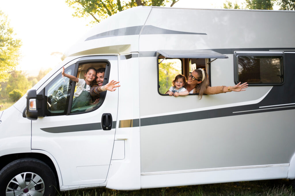Road trip on a campervan